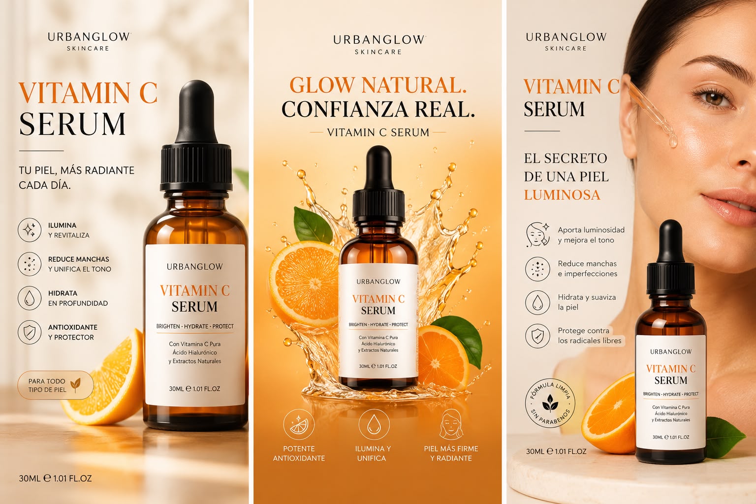 Sérum Luminoso Urbanglow - Vitamina C Pura